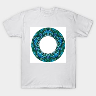 blue ring mandala T-Shirt